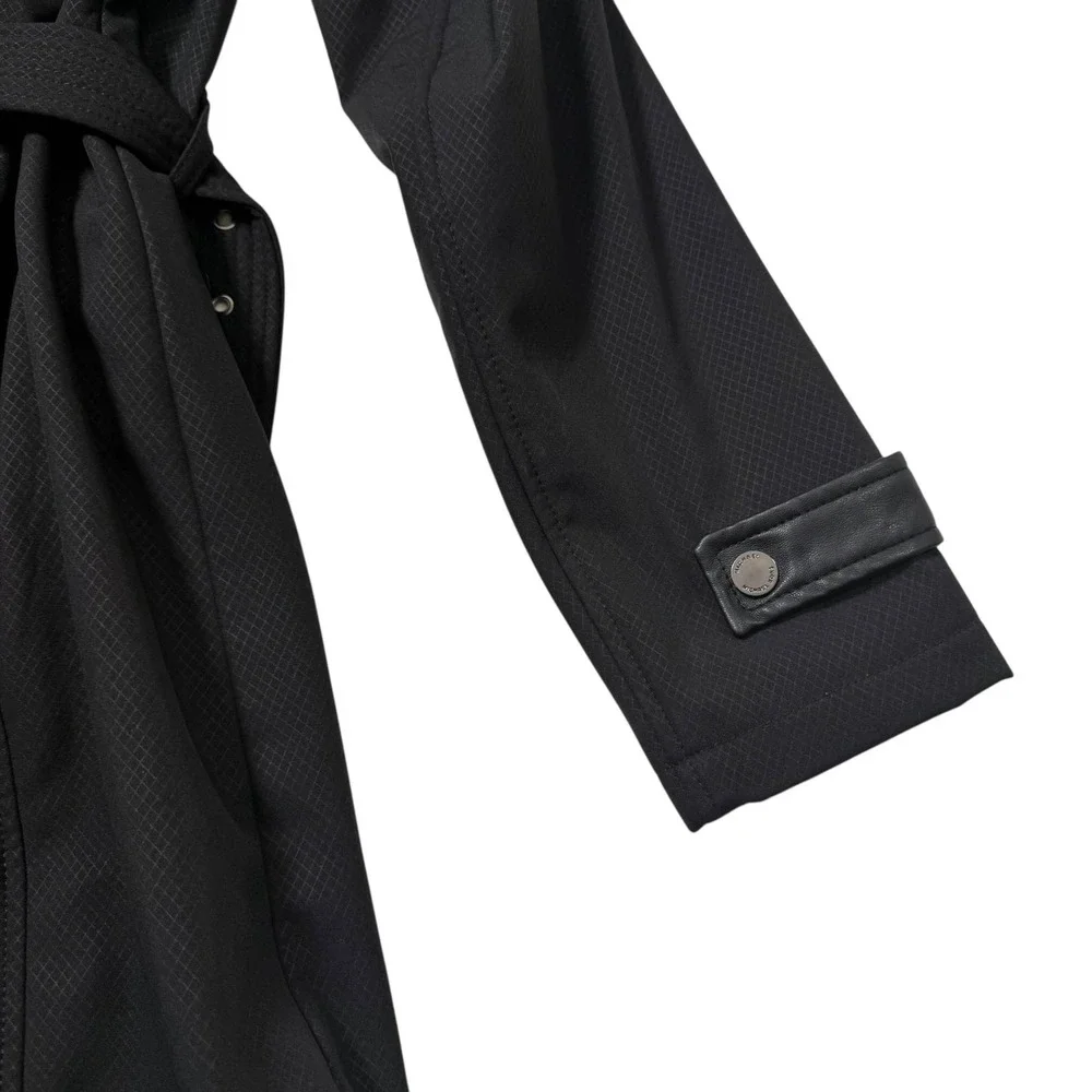 Michael Kors Woman's XS Trench Coat Belted‎ Jacket Removable Hood